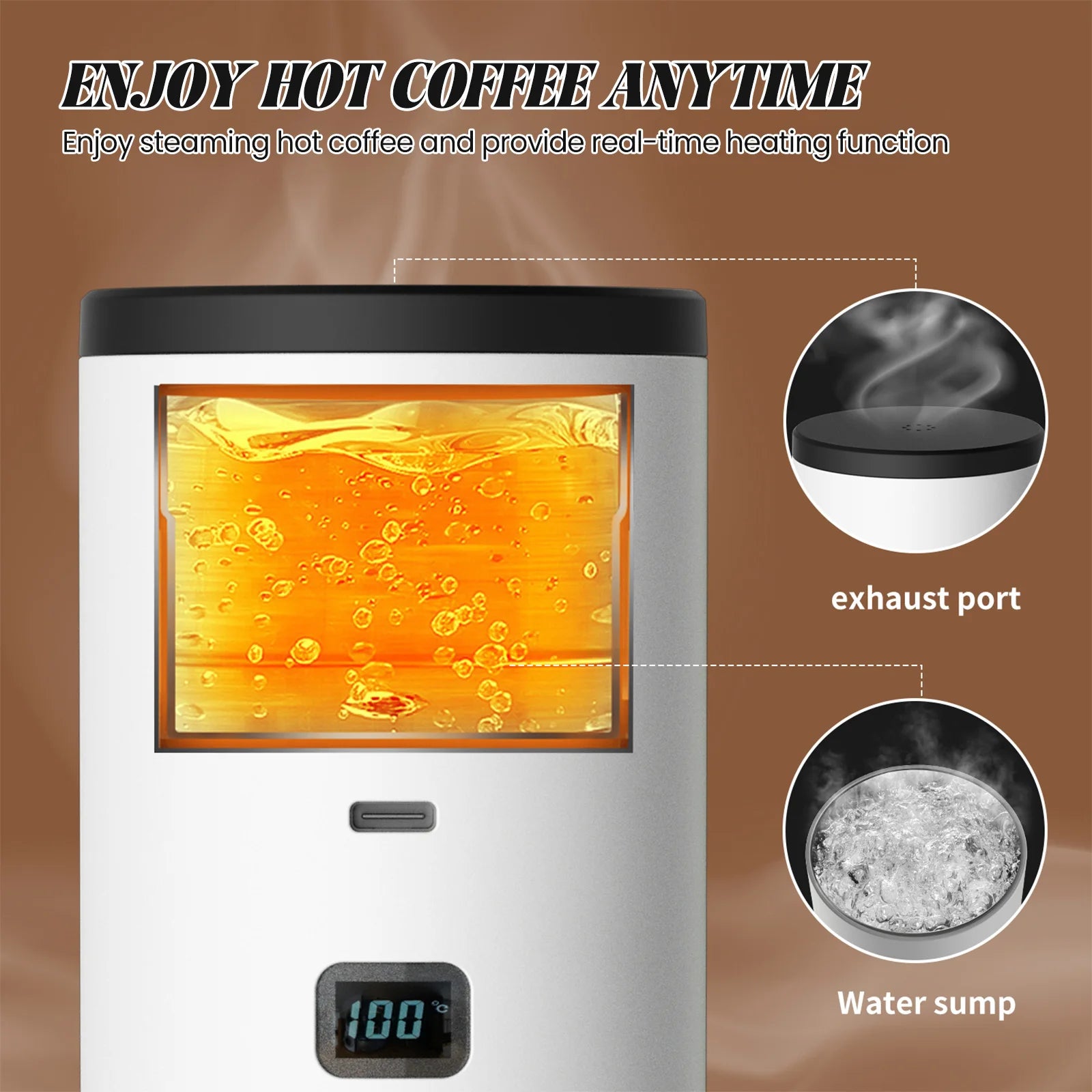 Cafetera portátil eléctrica